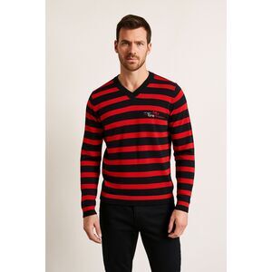 Puma Scuderia Toro Rosso Red Bull Racing Black Red Stripe Sweater  Mens Size XL